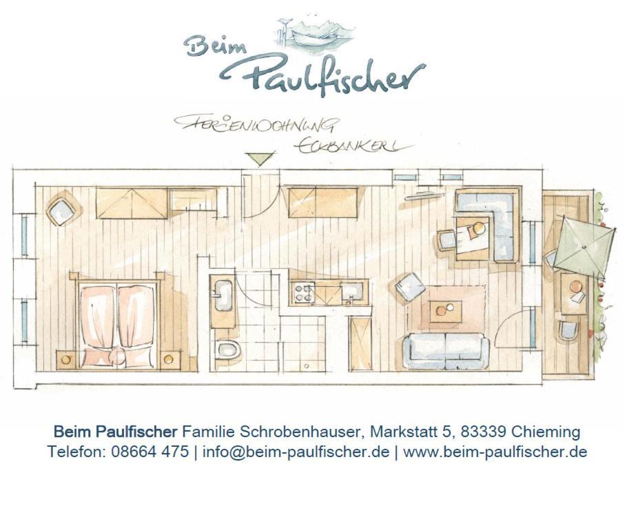 Beim Paulfischer - Eckbankerl Chieming Bagian luar foto